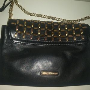 Rebecca Minkoff crossbody leather tassel gold